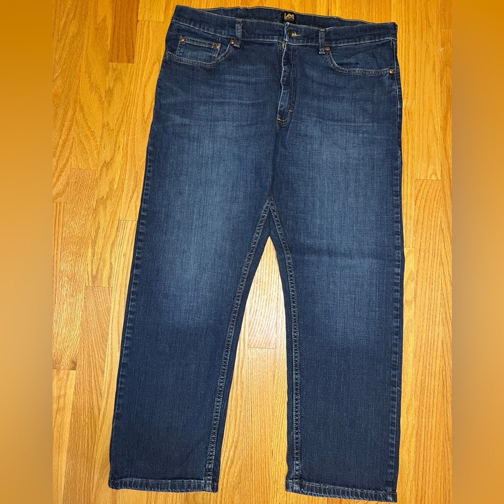 Lee Dark Blue Men's Regular Fit Jeans